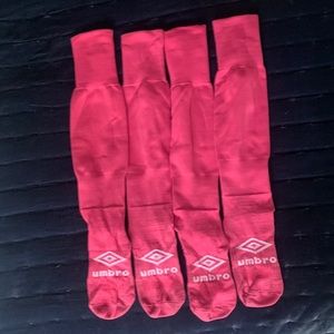 Umbro Pink soccer socks size S/M. Good condition.